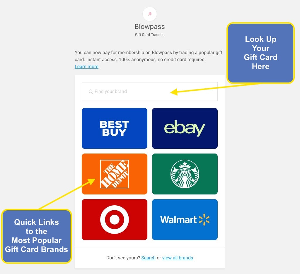 Join BlowPass Network with Gift Cards - Step 4
