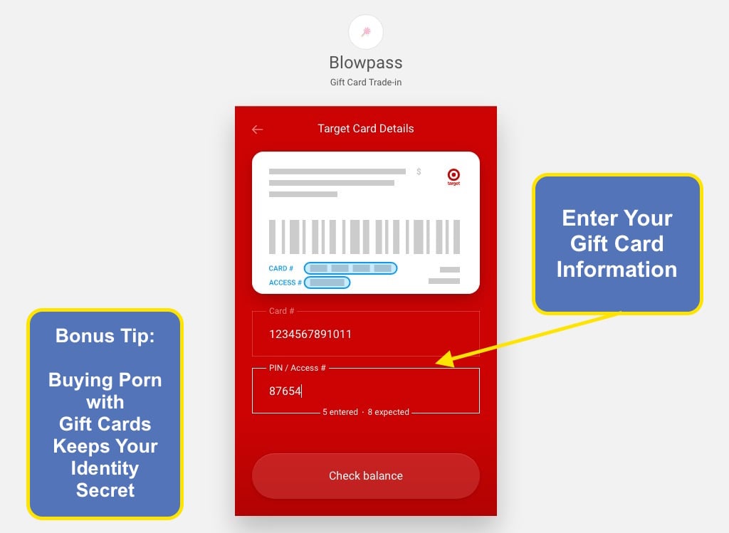 Join BlowPass Network with Gift Cards - Step 5