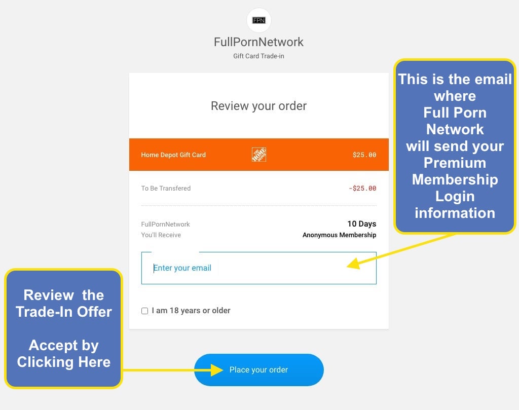 Join Full Porn Network with Gift Cards - Step 6